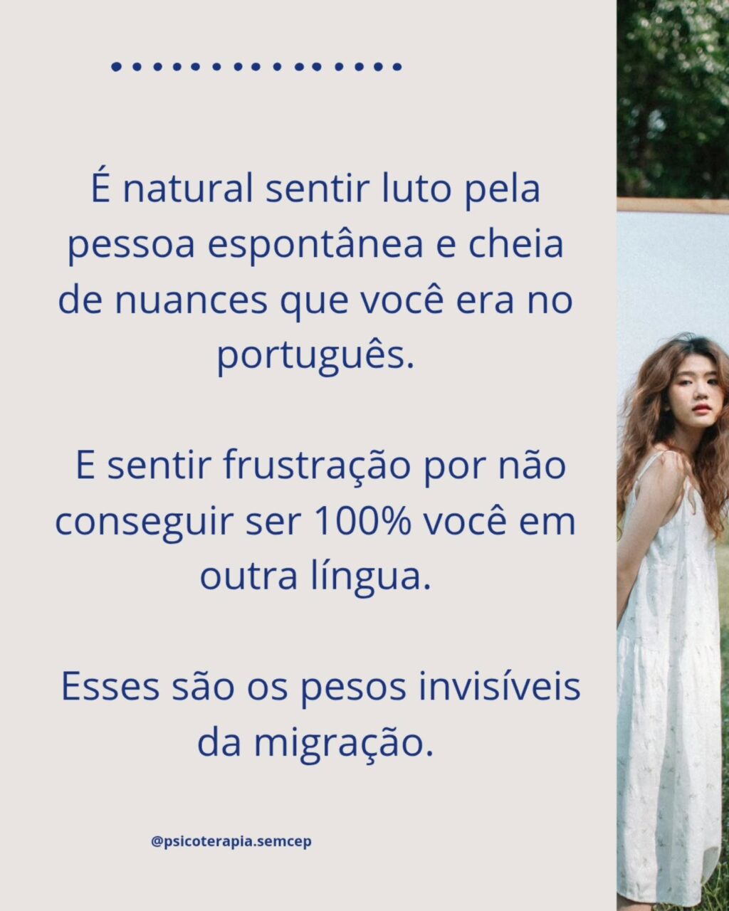 Instagram post from psicoterapia.semcep. This post is in position 4.