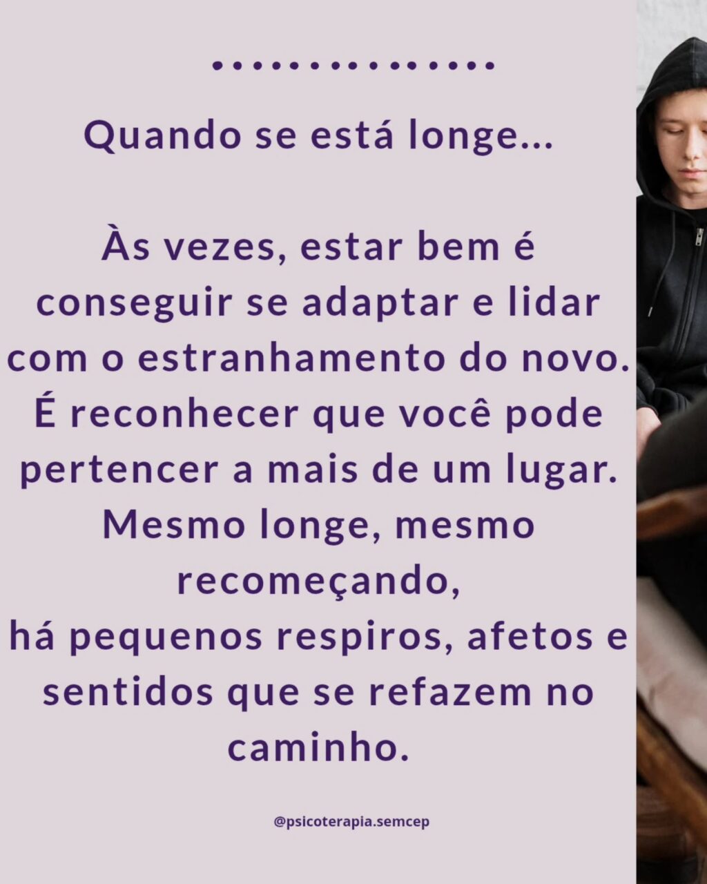 Instagram post from psicoterapia.semcep. This post is in position 4.