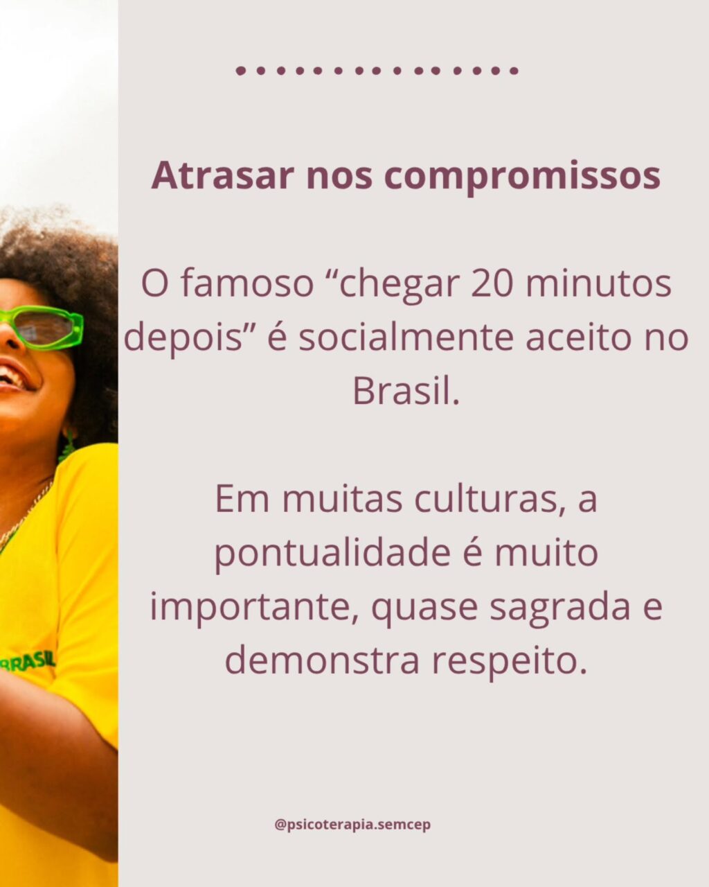 Instagram post from psicoterapia.semcep. This post is in position 3.