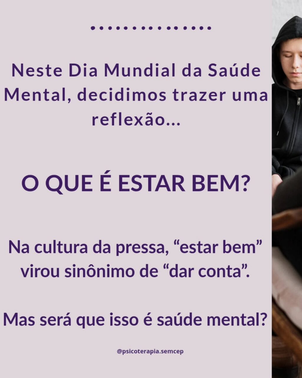 Instagram post from psicoterapia.semcep. This post is in position 1.