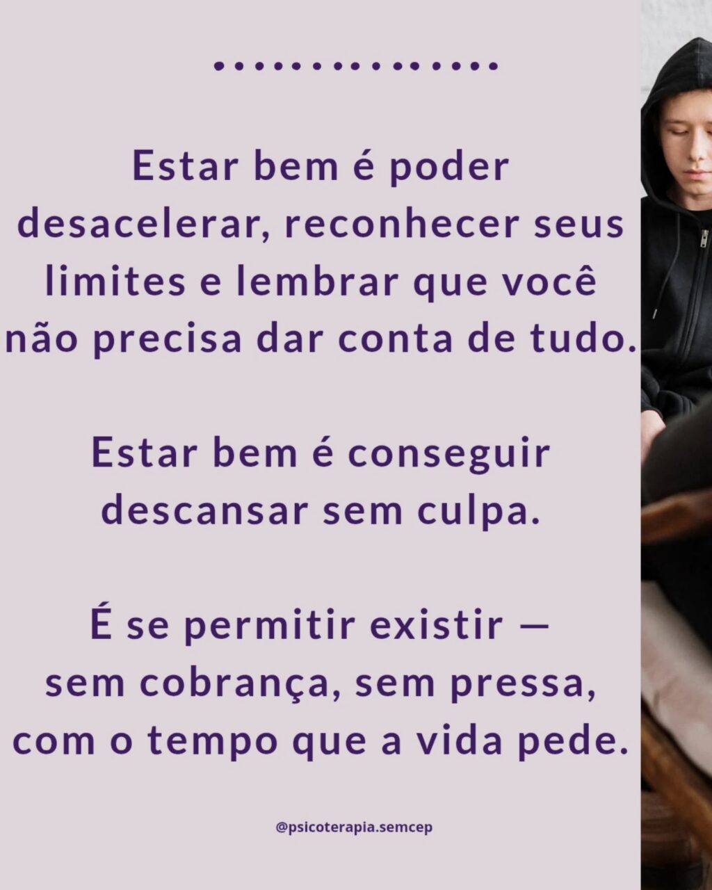 Instagram post from psicoterapia.semcep. This post is in position 3.