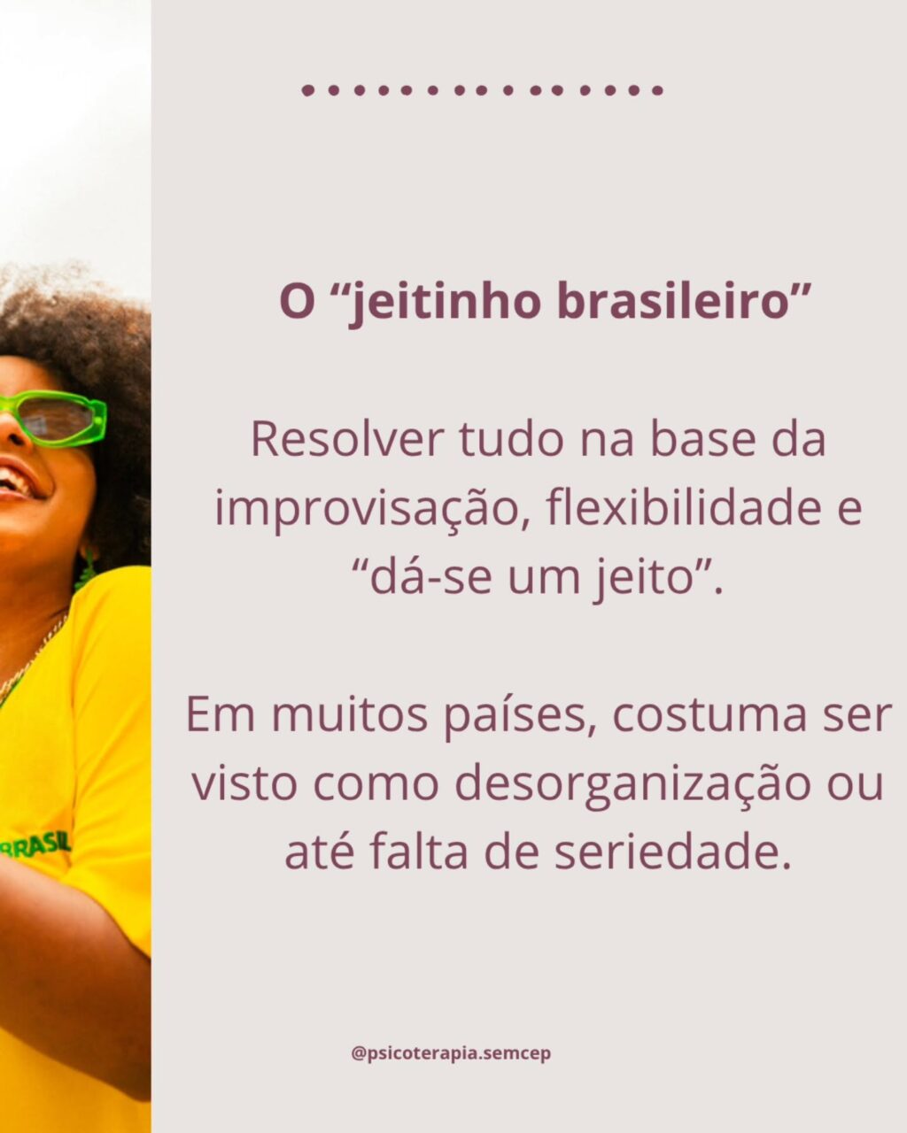 Instagram post from psicoterapia.semcep. This post is in position 5.