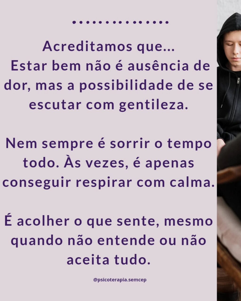 Instagram post from psicoterapia.semcep. This post is in position 2.