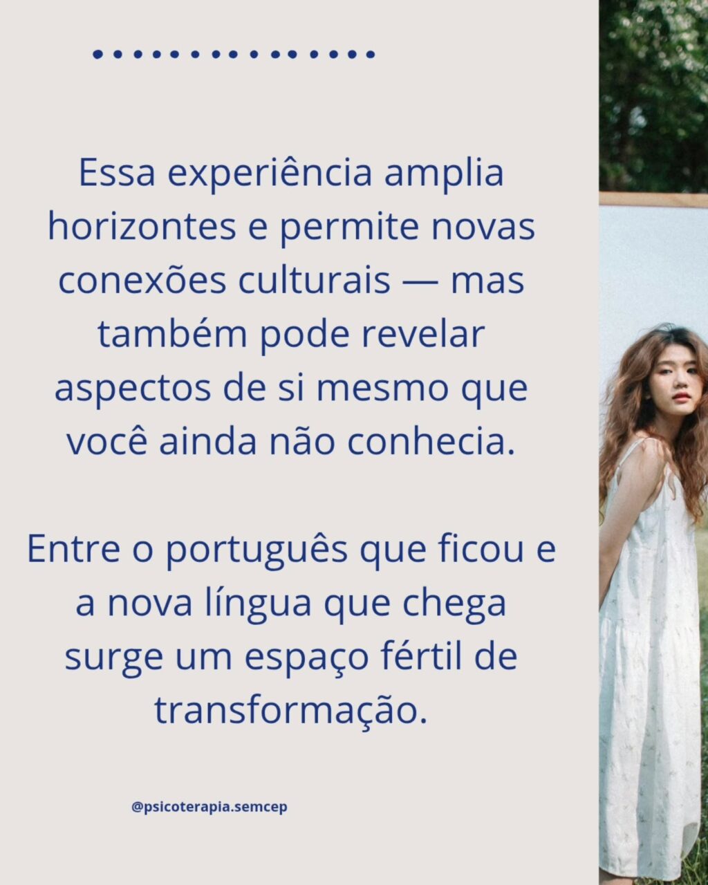 Instagram post from psicoterapia.semcep. This post is in position 3.