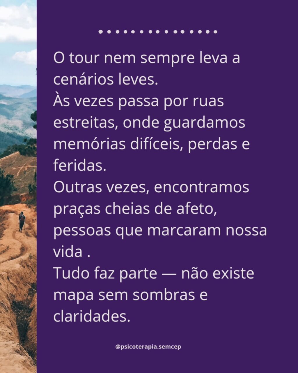 Instagram post from psicoterapia.semcep. This post is in position 2.