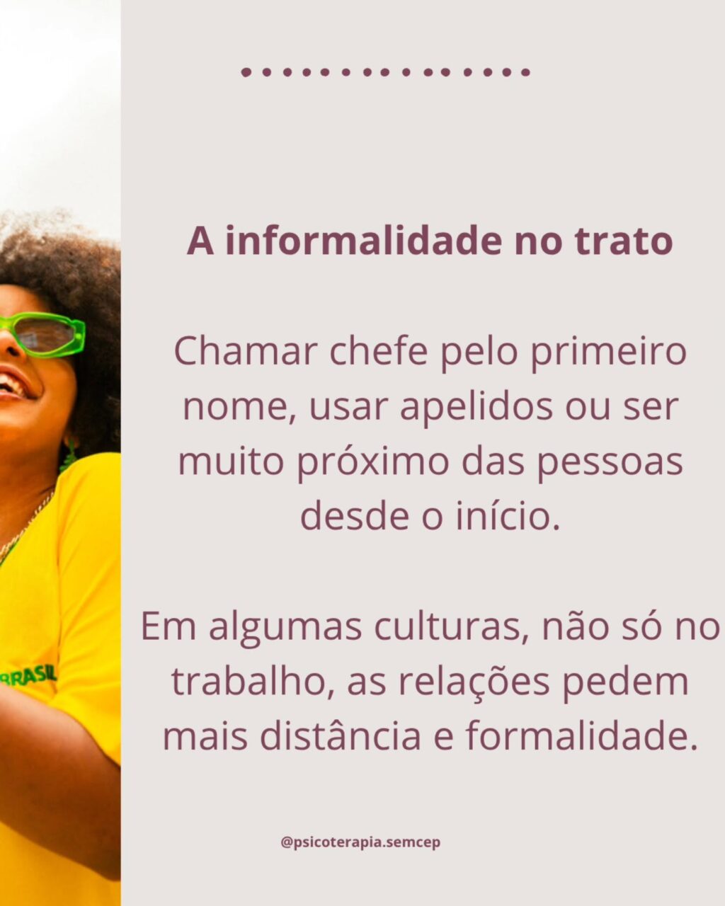 Instagram post from psicoterapia.semcep. This post is in position 6.