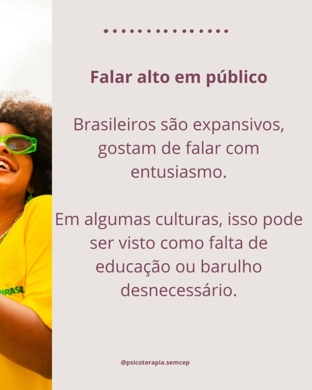 Instagram post from psicoterapia.semcep. This post is in position 2.